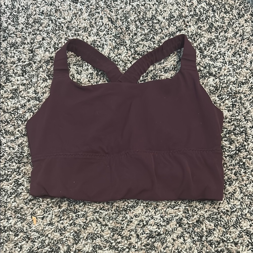 Athleta Maroon Sports Bra